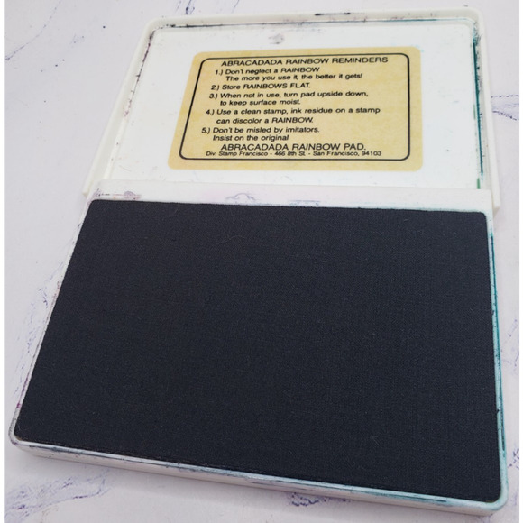 Permanent Blue Ink Pad for Stamping Vintage Abracadada Jumbo Harvest Stamp Pad - Picture 3 of 4